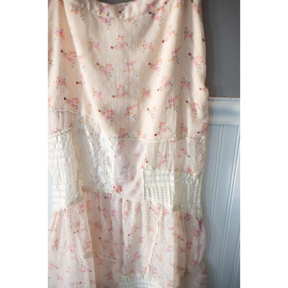 Free People Daniella Lace Maxi Skirt Floral Medium - Picture 3 of 5